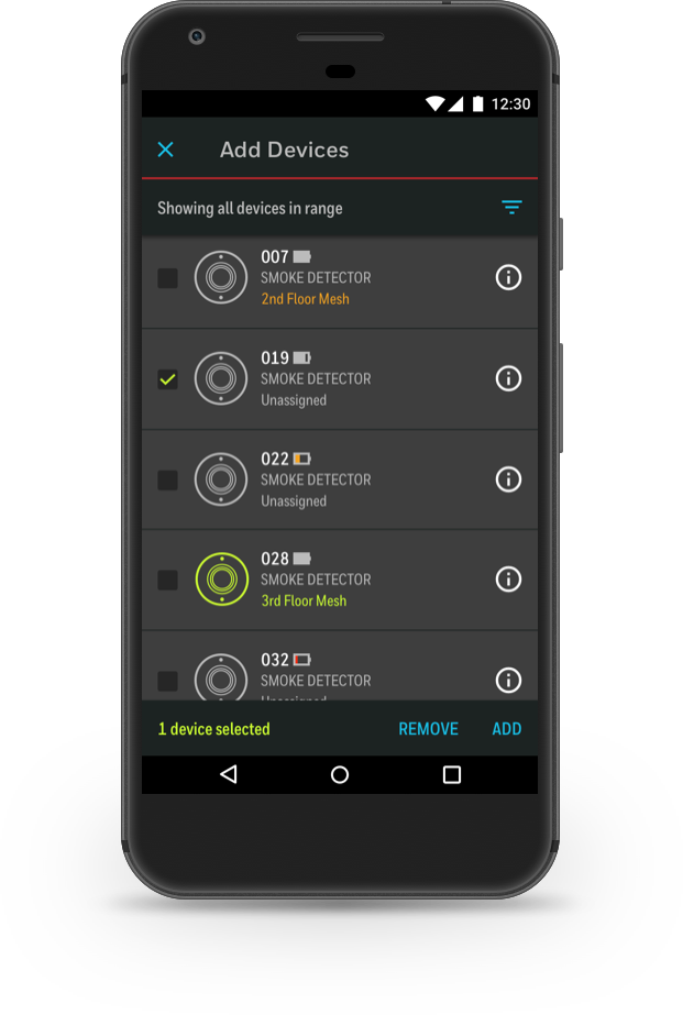 Mockup of the SWIFT mobile app on a phone.